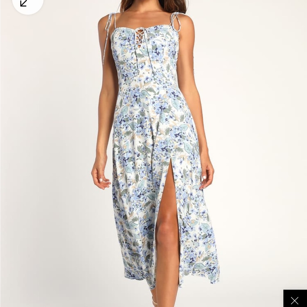 Lulus Floral Midi Dress